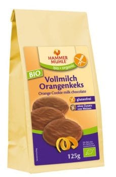Biscuit Lait Entier Chocolat Sans Gluten Bio Croquant Raffiné 750g (6 x 125g) Hammermühle