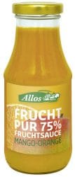Coulis Mangue Orange Bio 75% De Fruits Allos