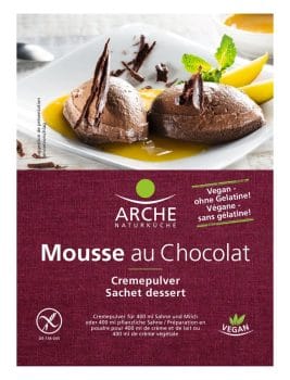 Mousse Au Chocolat Bio Sans Gluten 1,404 Kg (18 x 78g) Arche