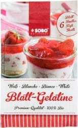 Gélatine bio à partir de couennes de porcs - gélatine en poudre bio sobo 1kg 2w organic