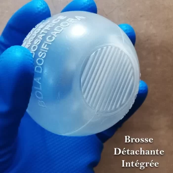 Boule doseuse lessive liquide 2 en 1 pour dosage et détachage – 2W ORGANIC