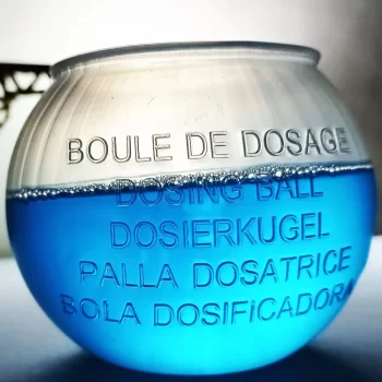 Boule doseuse lessive liquide 2 en 1 pour dosage et détachage – 2W ORGANIC