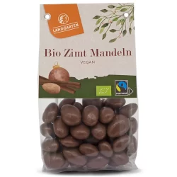 Amandes enrobées de chocolat bio à la cannelle pour Noël, sans gluten et vegan