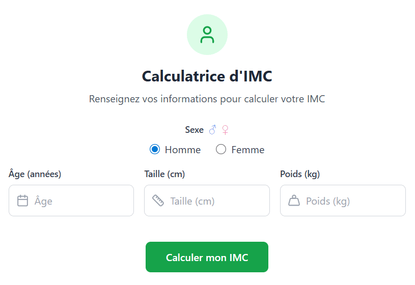 calculateur IMC